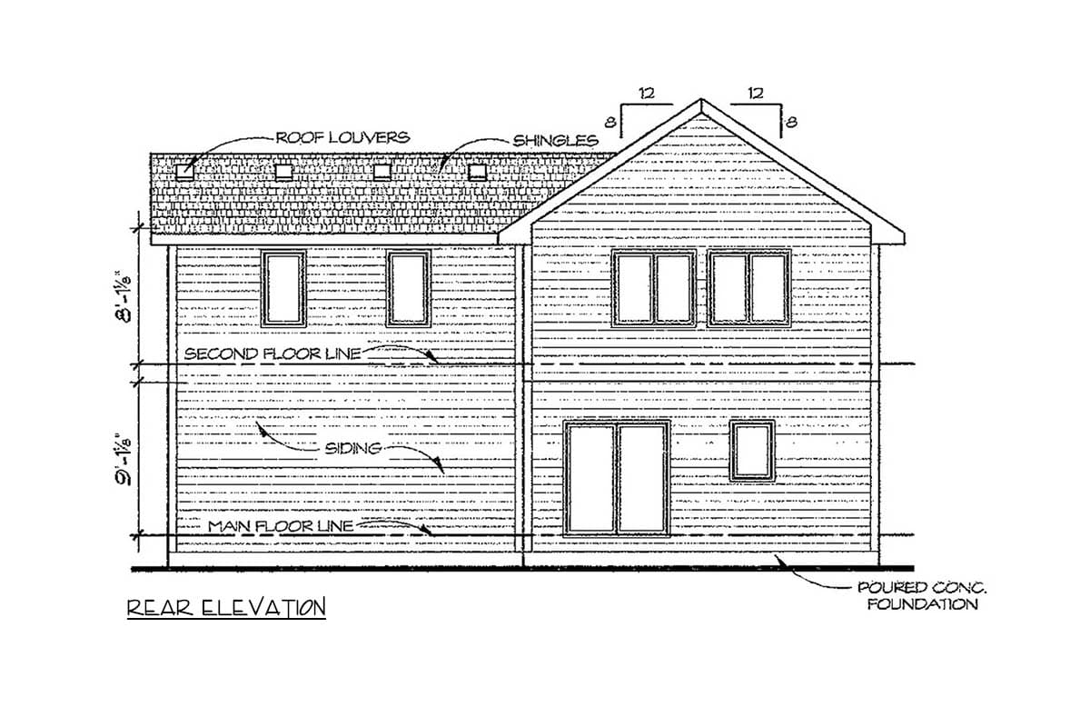 Plan 40882DB: Traditional House Plan with 3 Bedrooms and 2-Car Garage - Image #5 - Traditional