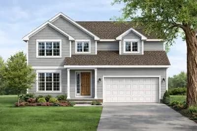 Traditional House Plan with 3 Bedrooms and 2-Car Garage