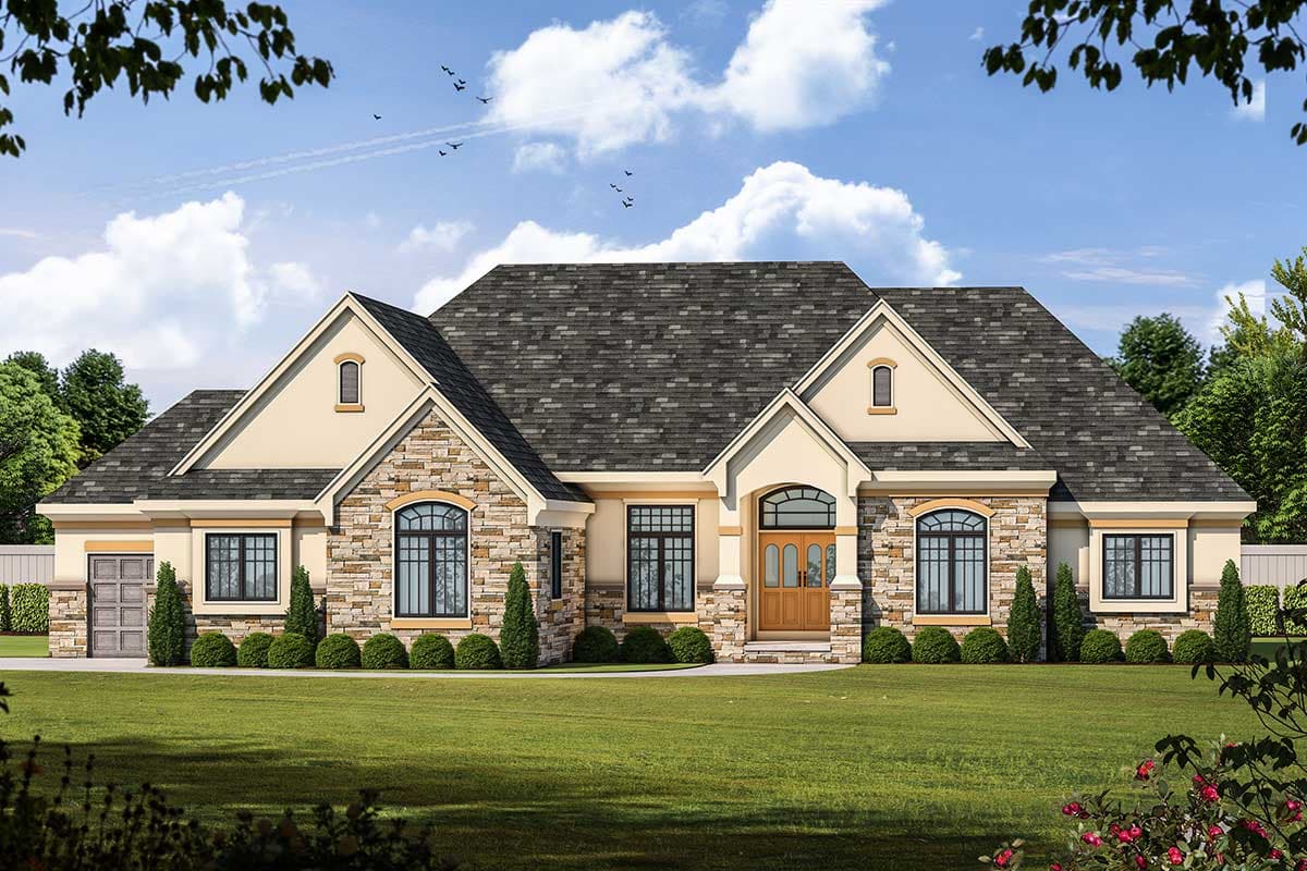 Plan 40893DB: One-Story 3-Bed Ranch Home Plan with Two-Island Kitchen - Image #13 - Craftsman, Ranch, Traditional