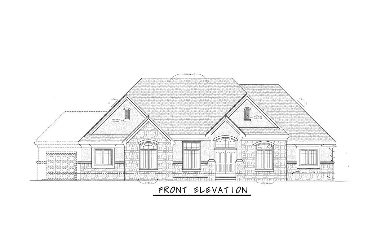 Plan 40893DB: One-Story 3-Bed Ranch Home Plan with Two-Island Kitchen - Image #14 - Craftsman, Ranch, Traditional