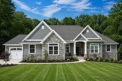 One-Story 3-Bed Ranch Home Plan with Two-Island Kitchen
