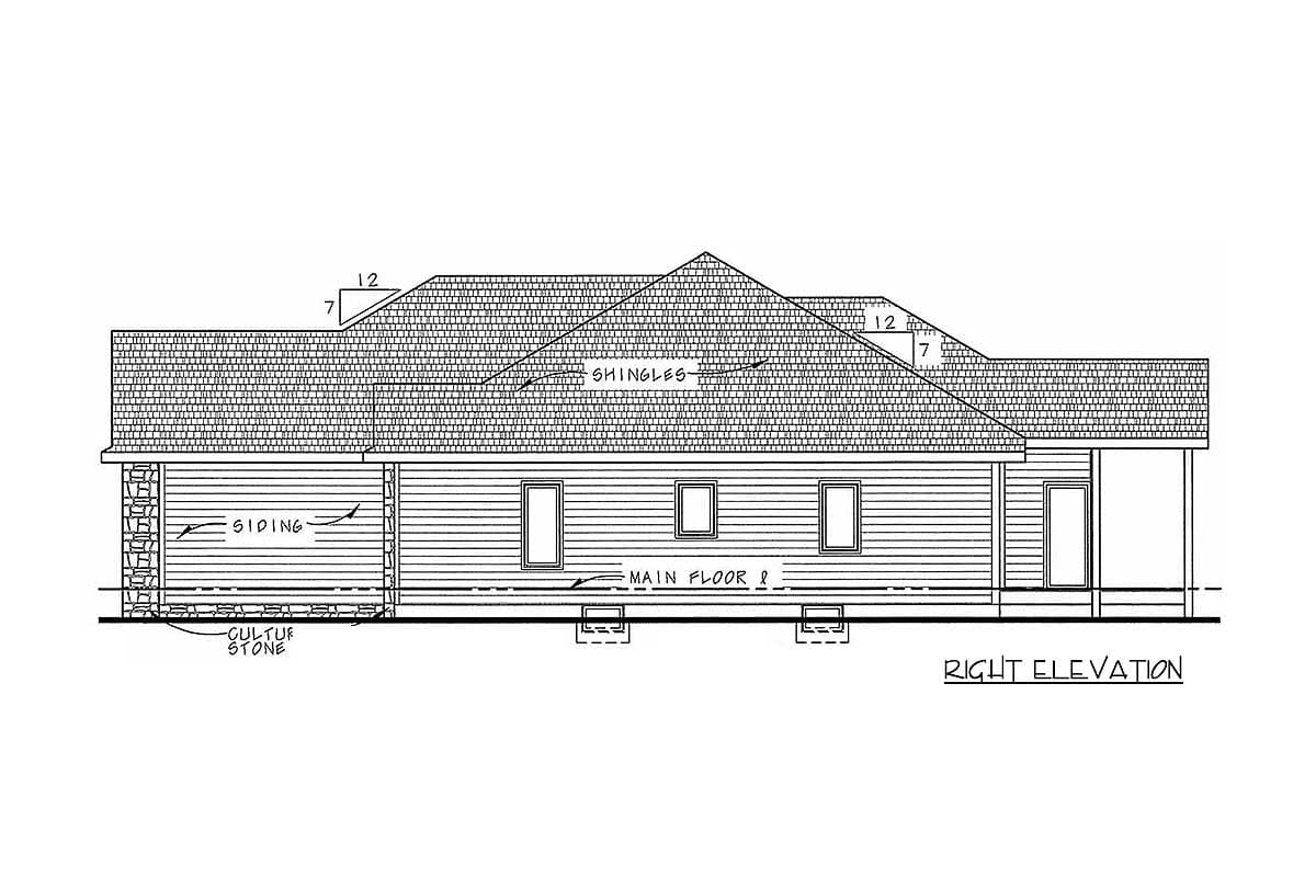 Plan 40900DB: Well-Designed Ranch House Plan - Image #4 - Ranch, Traditional