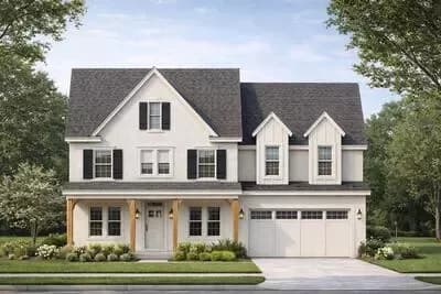 Country Farmhouse House Plan with Loft and Upstairs Laundry