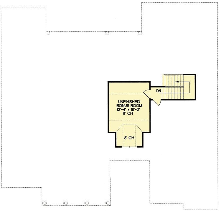 Plan 4092DB: See-Through Fireplace - Floor Plan - Bonus - Traditional