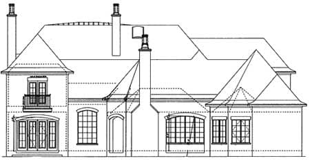 Plan 40920DB: Luxurious French Chateau - Image #9 - European, French Country