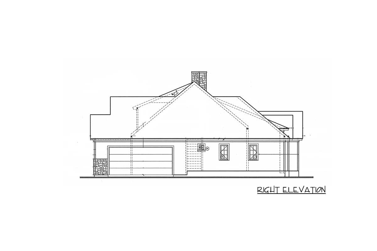 Plan 4093DB: Serene Split-Bedroom Design - Image #5 - Traditional