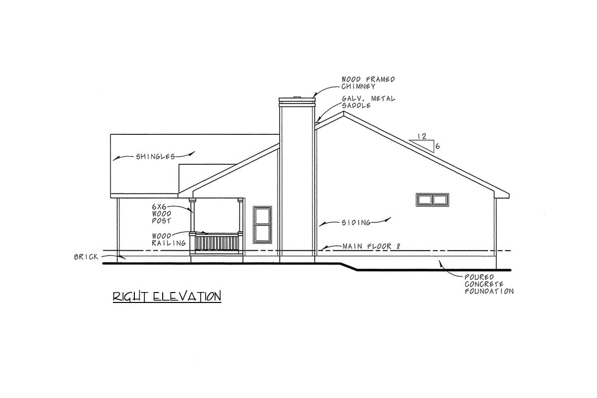 Plan 41014DB: Traditional Ranch House Plan with 3 Clustered Bedrooms - Image #4 - Country, Ranch, Traditional