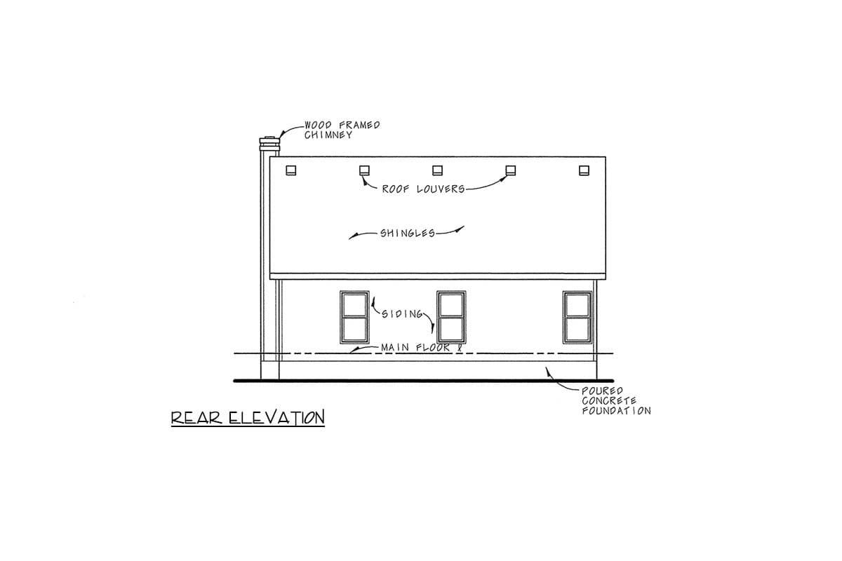 Plan 41014DB: Traditional Ranch House Plan with 3 Clustered Bedrooms - Image #3 - Country, Ranch, Traditional