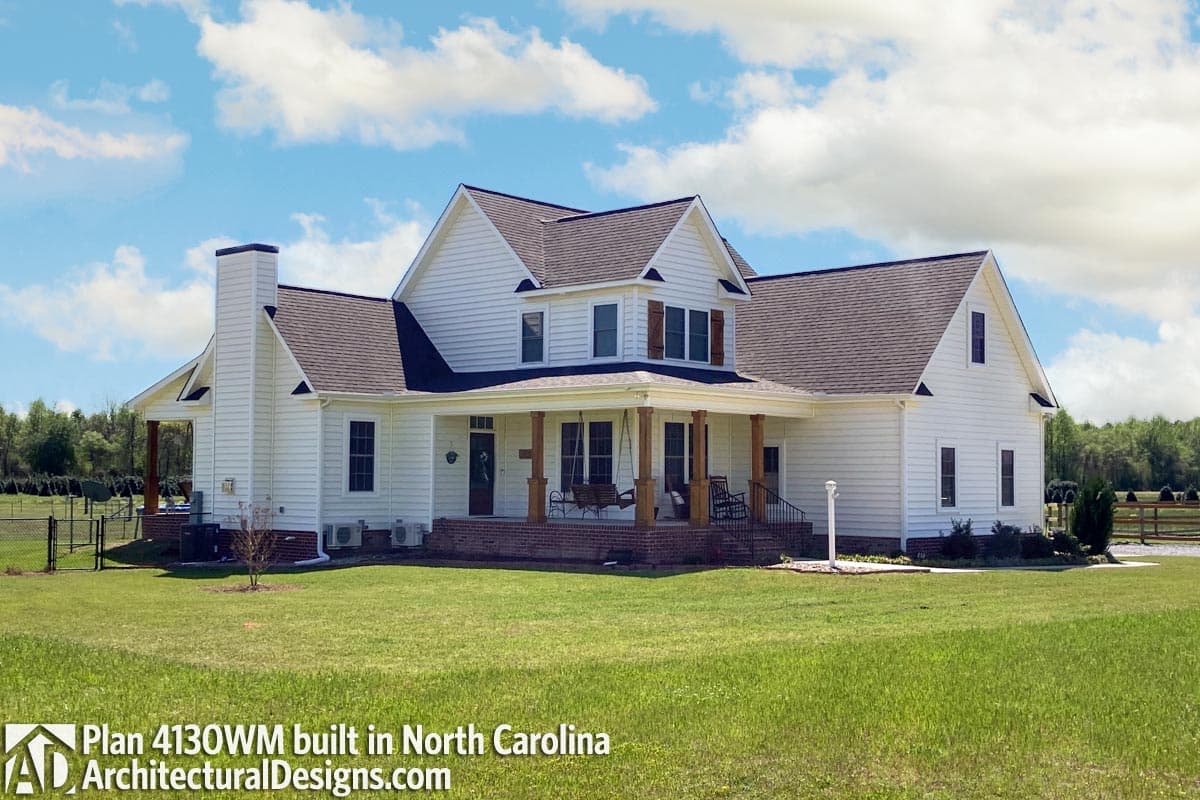 build gallery item - House Plan 4130WM comes to life in North Carolina