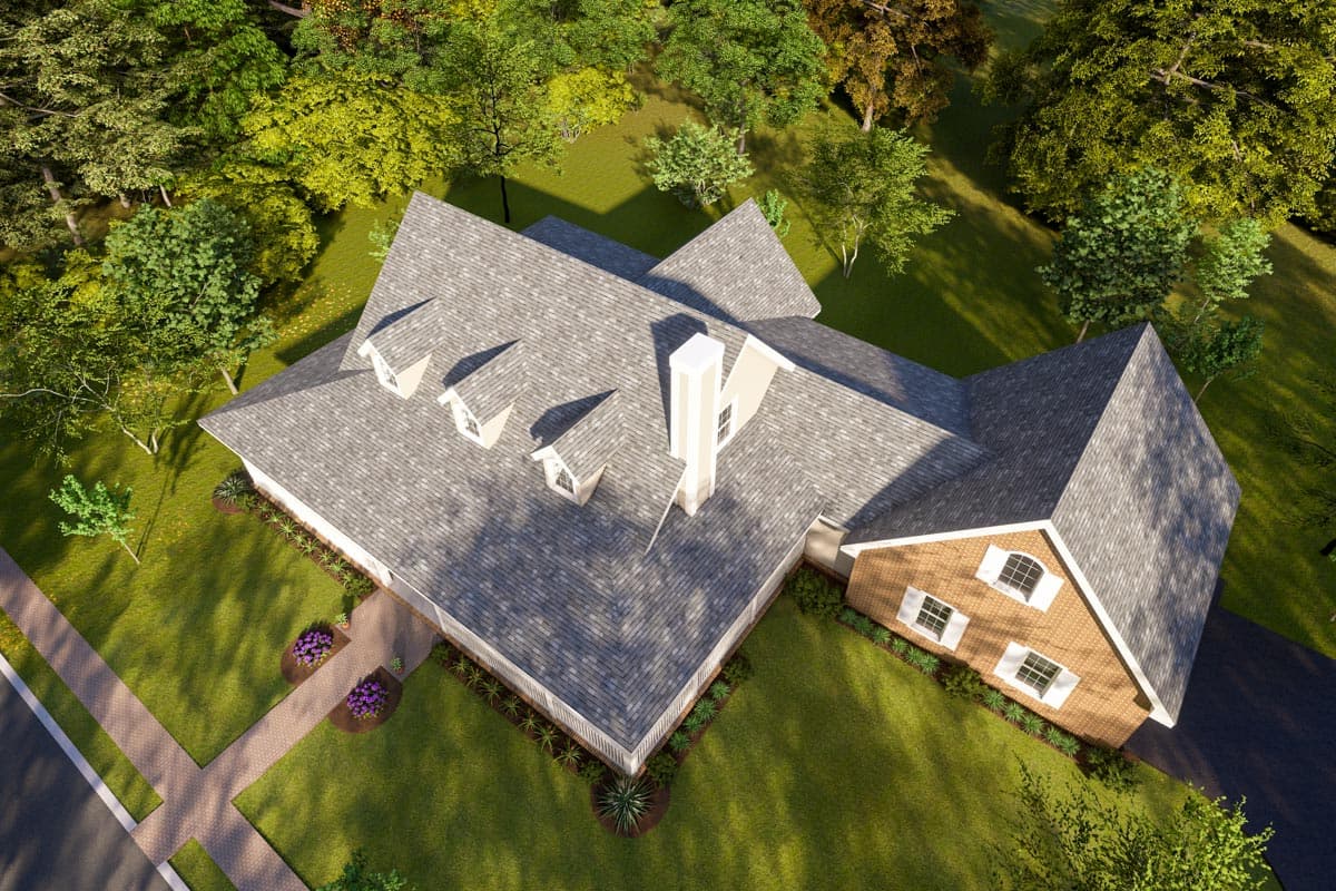 Plan 4132WM: 3-Bed Country Farmhouse Plan with Marvelous Wrap-Around Porch - 1675 Sq Ft - Image #7 - Country, Farmhouse, Traditional