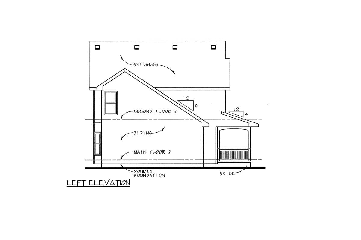 Plan 4172DB: Traditional 3-Bedroom House Plan with 2-Car Garage and Bonus Room - Image #5 - Country, Traditional