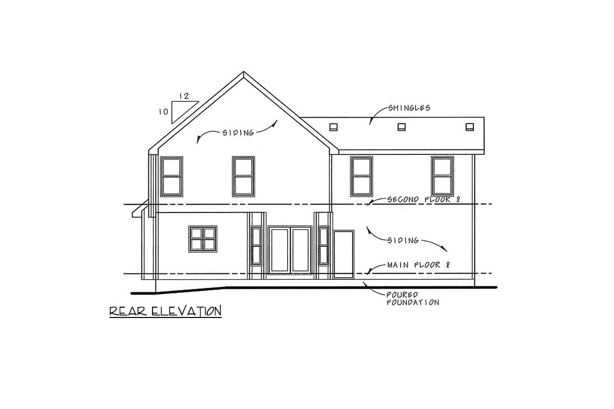 Plan 4172DB: Traditional 3-Bedroom House Plan with 2-Car Garage and Bonus Room - Image #6 - Country, Traditional
