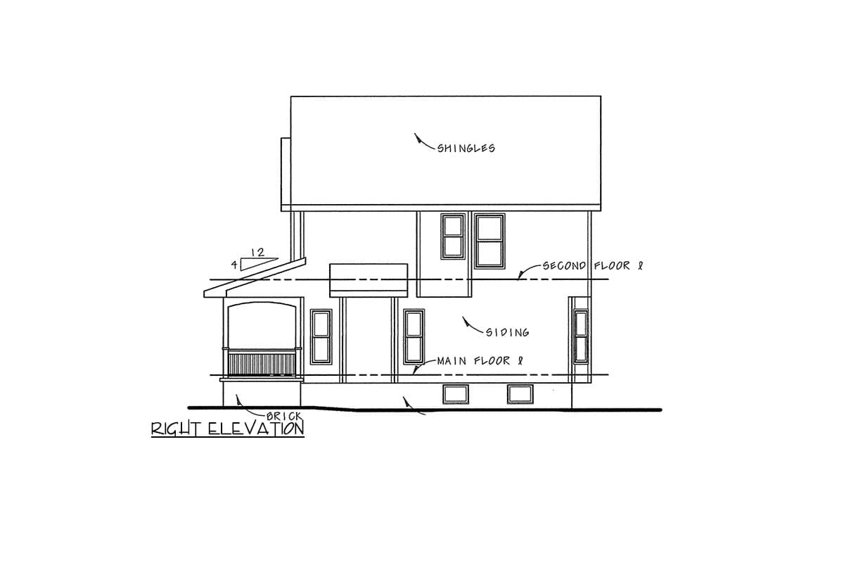 Plan 4172DB: Traditional 3-Bedroom House Plan with 2-Car Garage and Bonus Room - Image #7 - Country, Traditional