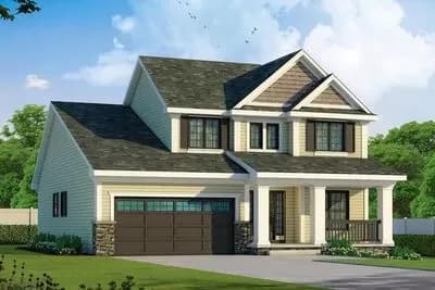 Charming 3-Bedroom Country House Plan with Flexible Options