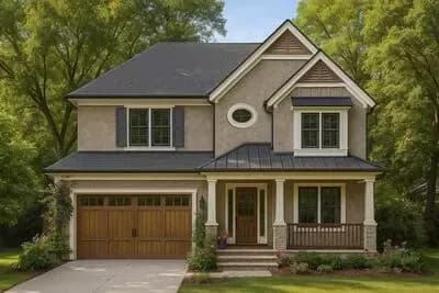 1699 Square Foot European Country House Plan with Main Level Master