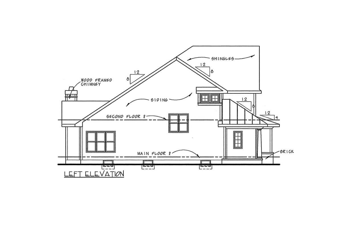 Plan 41863DB: Craftsman Duplex House Plan - Image #3 - Craftsman, Traditional