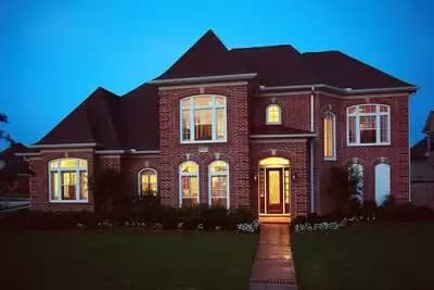 Stunning Brick Traditional Home Plan - 3677 Sq Ft
