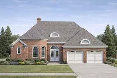 Charming European Style House Plan with 2 Beds and 659 Sq Ft Garage
