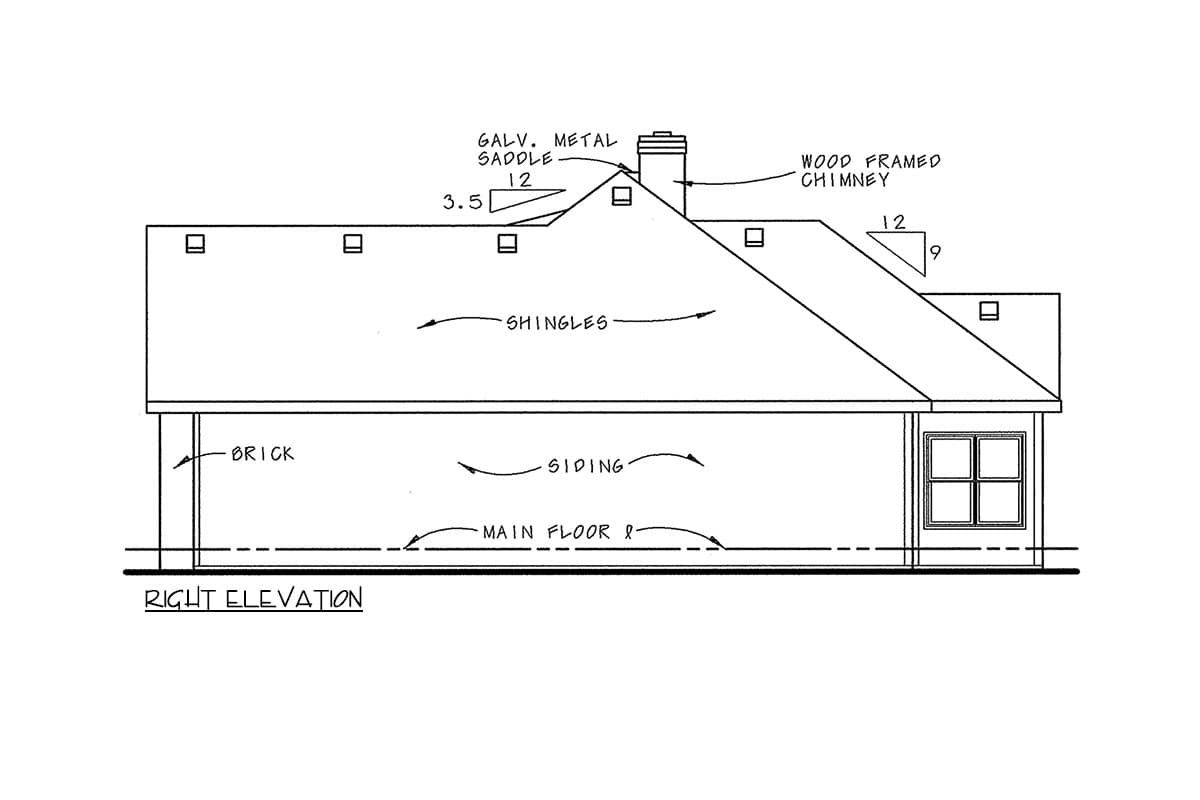 Plan 41998DB: Single Story Home Plan with Open Concept and Flex Room - Image #4 - Country, Craftsman, Northwest, Traditional
