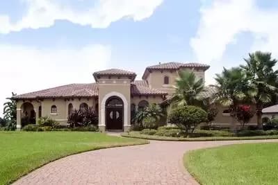 Spanish-Style House Plan with Great Outdoor Living Space and Bonus Expansion