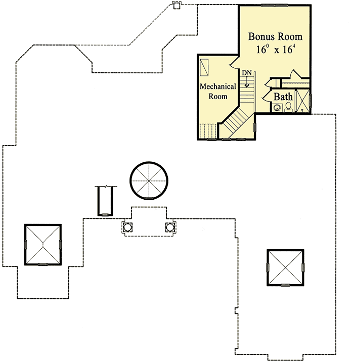 Plan 4204MJ: Overflowing Elegance - Floor Plan - 2nd Floor - Mediterranean