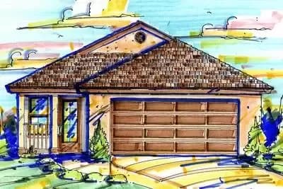 Narrow Lot 3-Bed House Plan with Front-to-Back Entertaining - 1278 Sq Ft