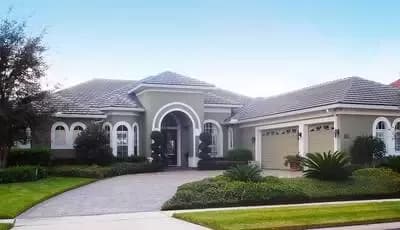 Palladian Windows with Stone Accents