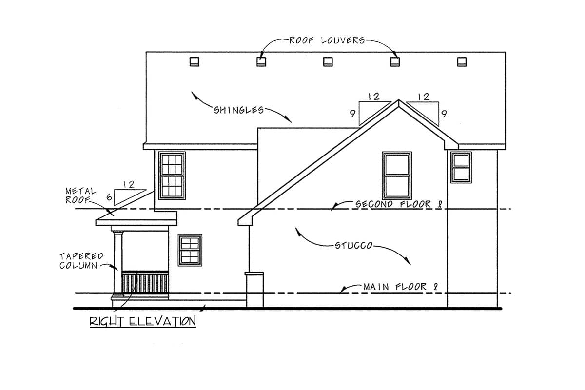 Plan 42151DB: Charming Country House Plan with 3 Beds, 2-Car Garage, and Optional Bonus - Image #5 - Country, Traditional