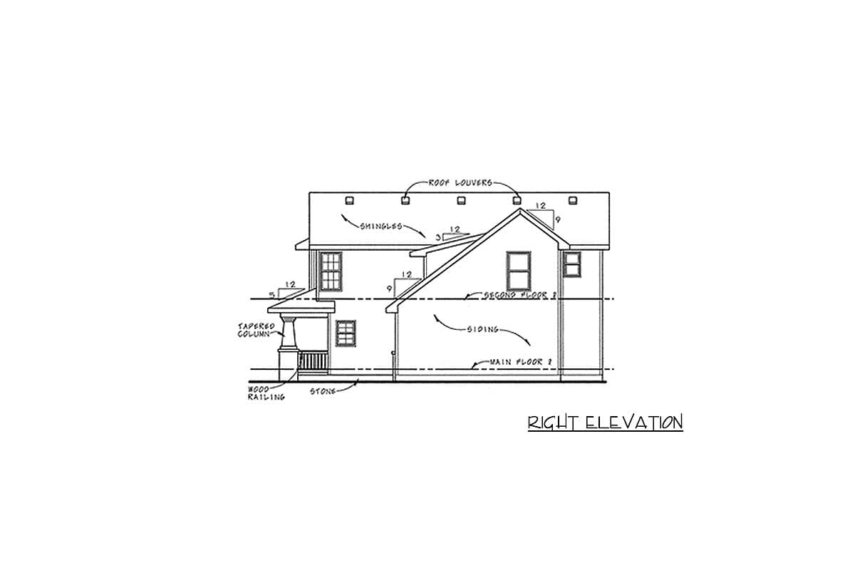 Plan 42152DB: Craftsman House Plan for the Narrow Lot - Image #6 - Craftsman, Northwest
