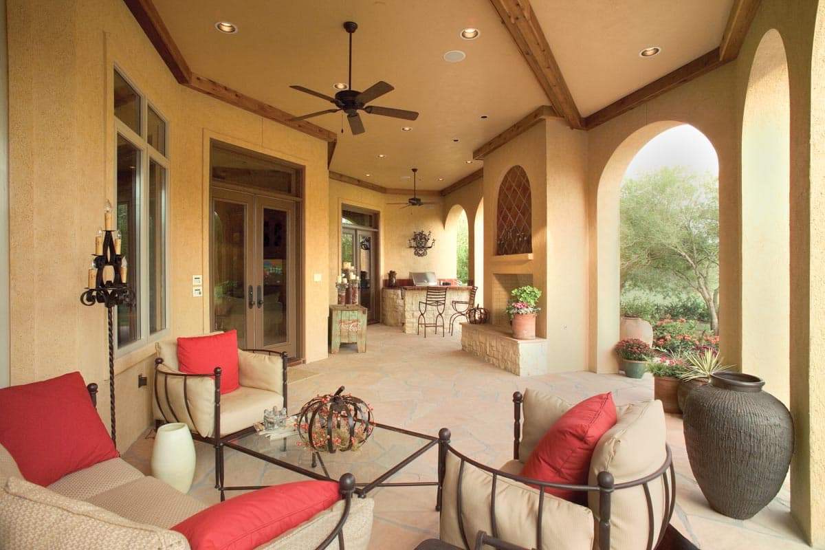 Plan 42158DB: Tuscan Villa with Opulent Master Suite - Image #7 - European, Mediterranean, Tuscan