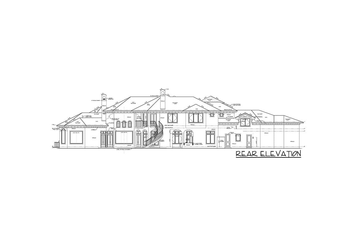 Plan 42158DB: Tuscan Villa with Opulent Master Suite - Image #12 - European, Mediterranean, Tuscan