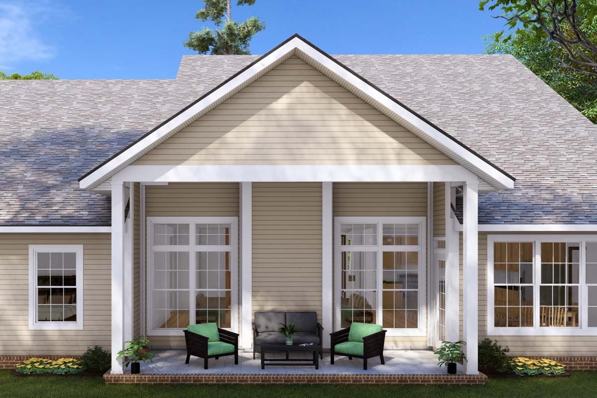 Plan 42170WM: 4 Bedroom Farmhouse Plan with Formal and Informal Dining and a Private Office - 3008 Sq Ft - Image #5 - Country, Farmhouse, Traditional
