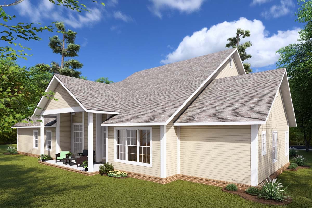 Plan 42170WM: 4 Bedroom Farmhouse Plan with Formal and Informal Dining and a Private Office - 3008 Sq Ft - Image #6 - Country, Farmhouse, Traditional