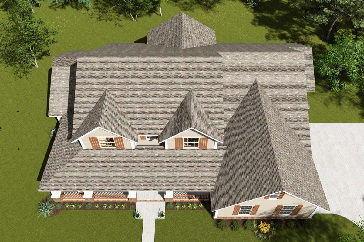 Plan 42170WM: 4 Bedroom Farmhouse Plan with Formal and Informal Dining and a Private Office - 3008 Sq Ft - Image #8 - Country, Farmhouse, Traditional