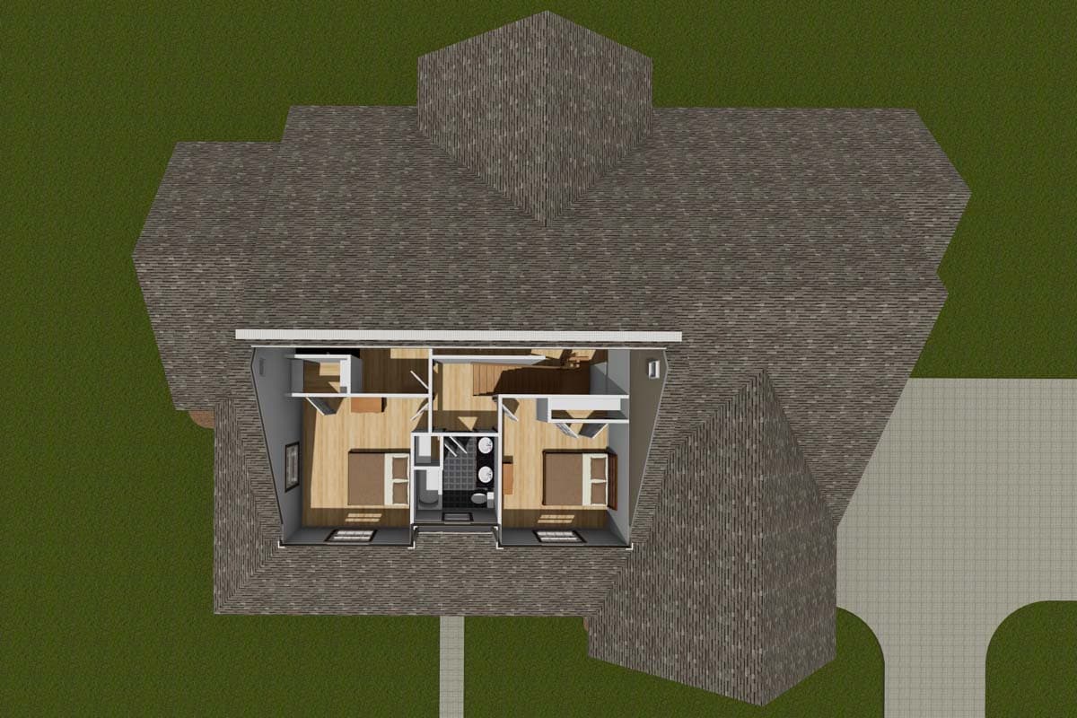 Plan 42170WM: 4 Bedroom Farmhouse Plan with Formal and Informal Dining and a Private Office - 3008 Sq Ft - Image #10 - Country, Farmhouse, Traditional