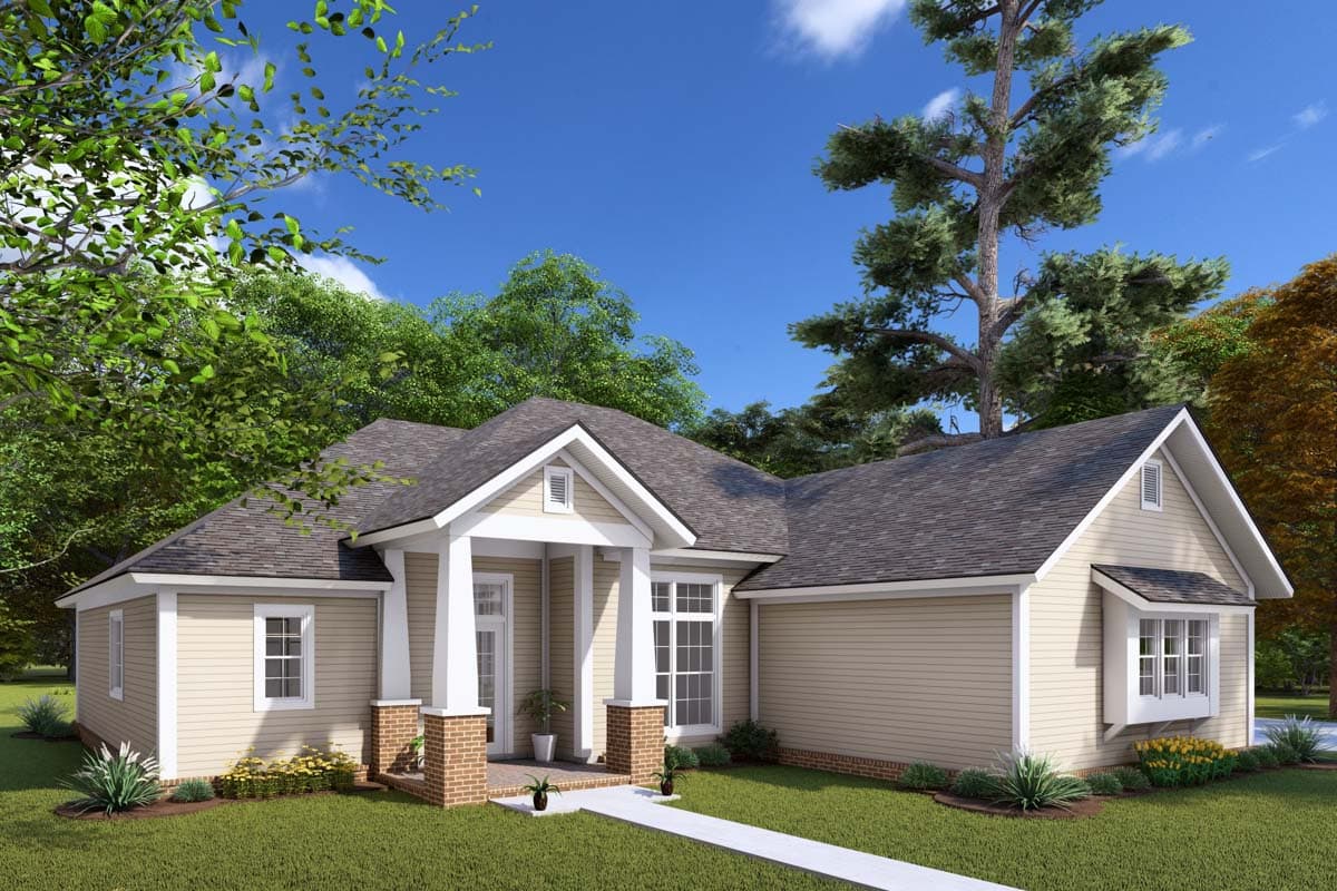 Plan 42171WM: One-Story Traditional House Plan - 1679 Sq Ft - Image #7 - Traditional