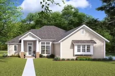 One-Story Traditional House Plan - 1679 Sq Ft