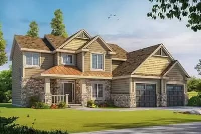 Two-Story Craftsman with Flex Room