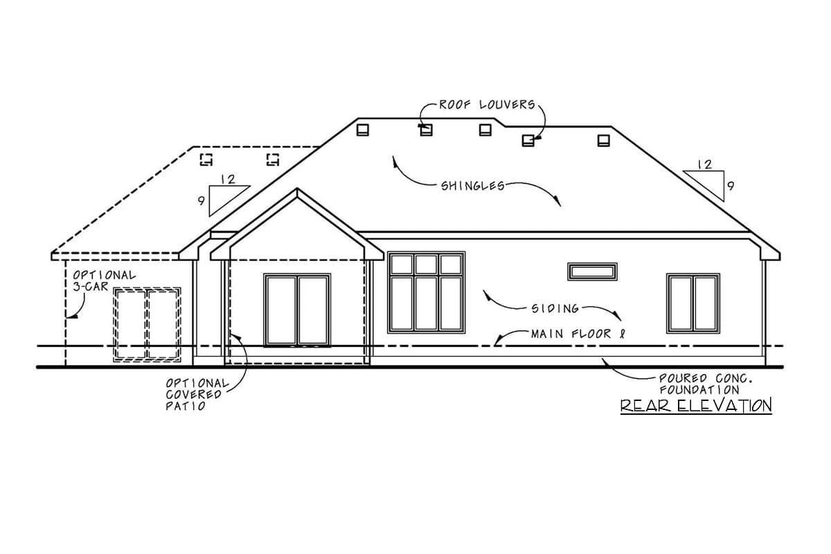Plan 42201DB: One Level Tuscan House Plan - Image #4 - European, Ranch, Tuscan
