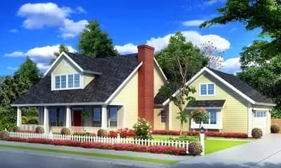 Farmhouse Plan with Upstairs Game Loft