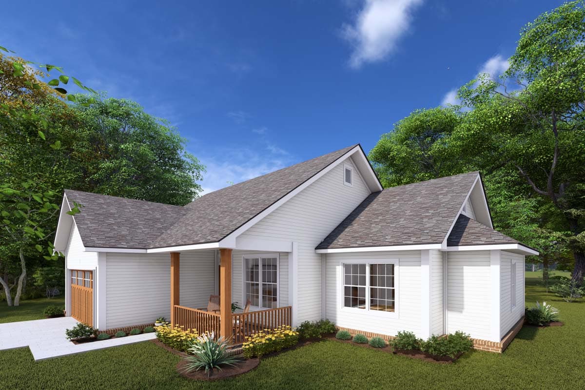 Plan 42263WM: Simple Split Ranch