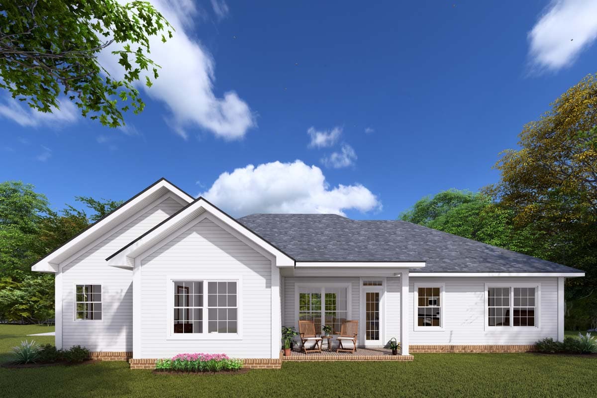 Plan 42269WM: Split Bedrooms - Image #5 - Traditional