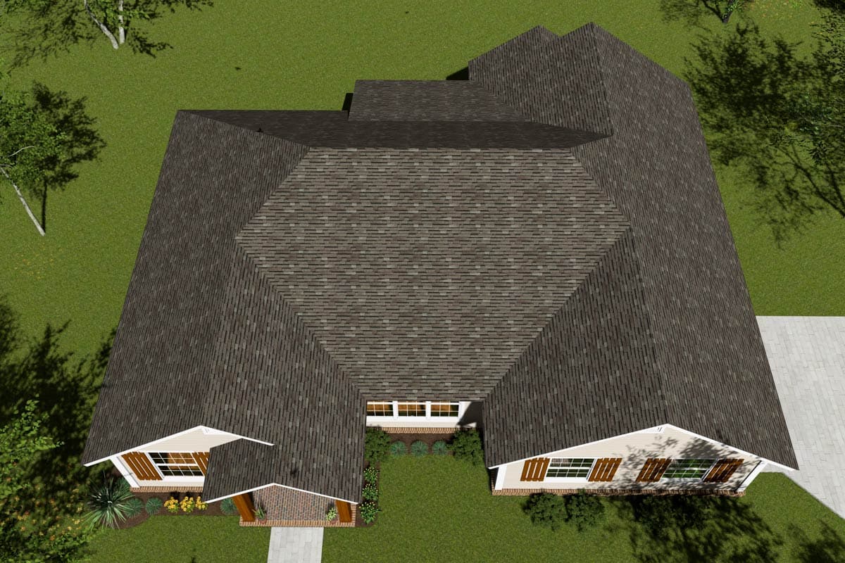 Plan 42270WM: Split Bedrooms with Study - Image #7 - Craftsman