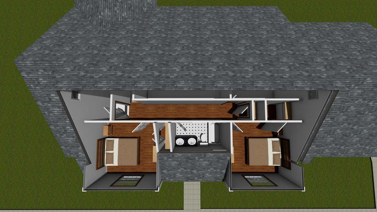 Plan 42271WM: Traditional Home with Master Down - Image #10 - Traditional
