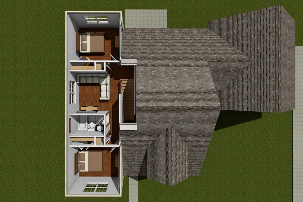 Plan 42276WM: Traditional Home Plan with Optional Game Room - Image #8 - Traditional