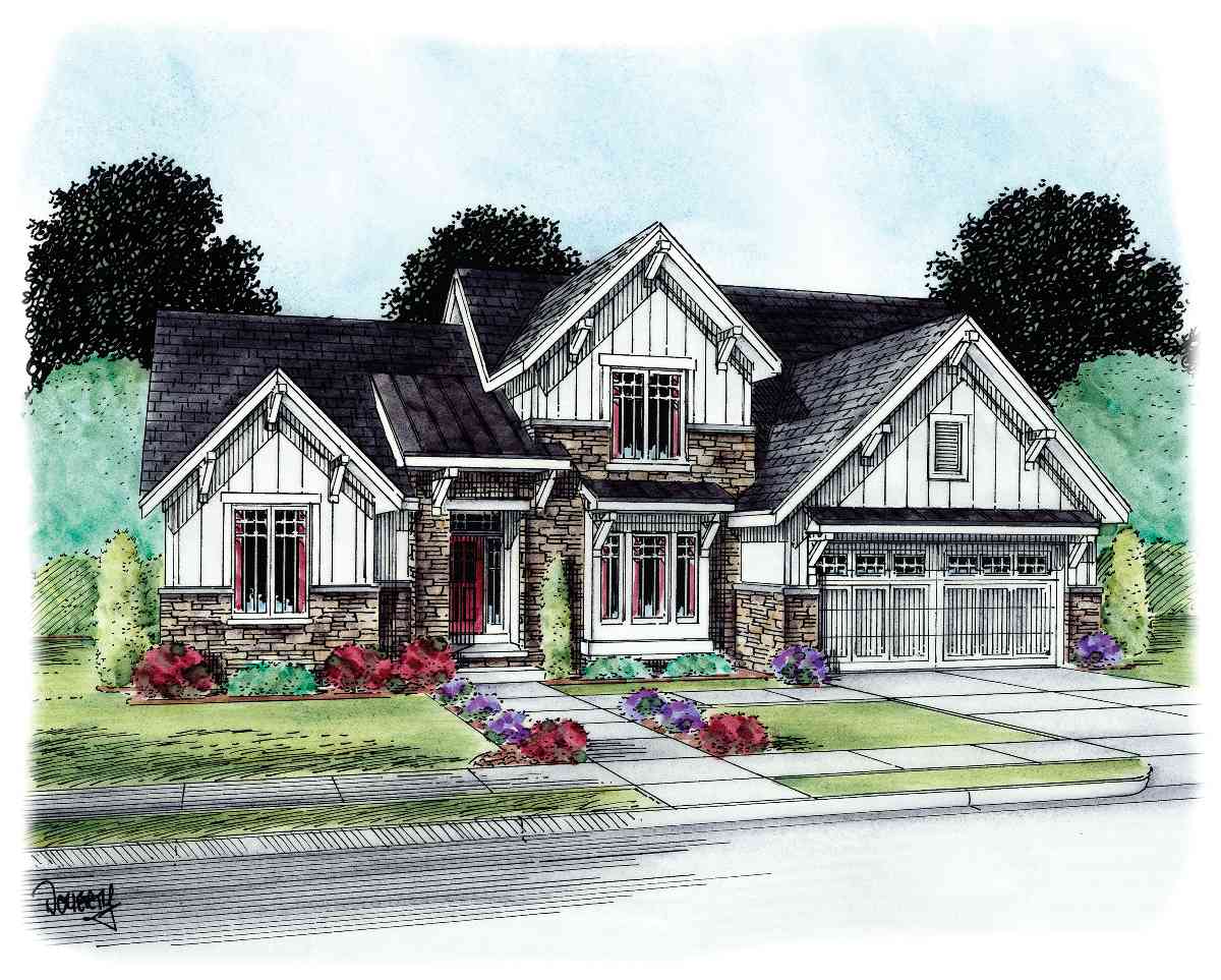 Plan 42296DB: 4 Bedroom Craftsman With Cathedral Ceiling - Image #27 - Craftsman, Northwest