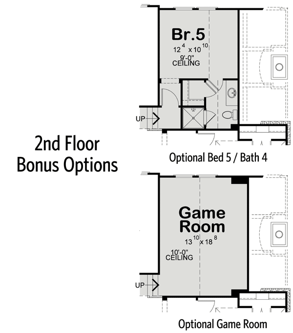 Plan 42312DB: Family House Plan with Optional Room Layouts - Floor Plan - Bonus - Traditional