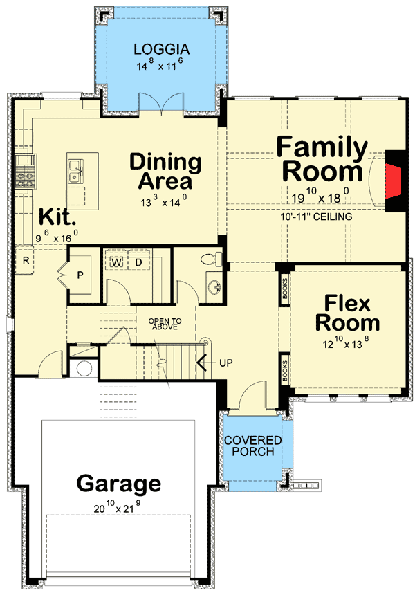 Plan 42312DB: Family House Plan with Optional Room Layouts - Floor Plan - Main Level - Traditional