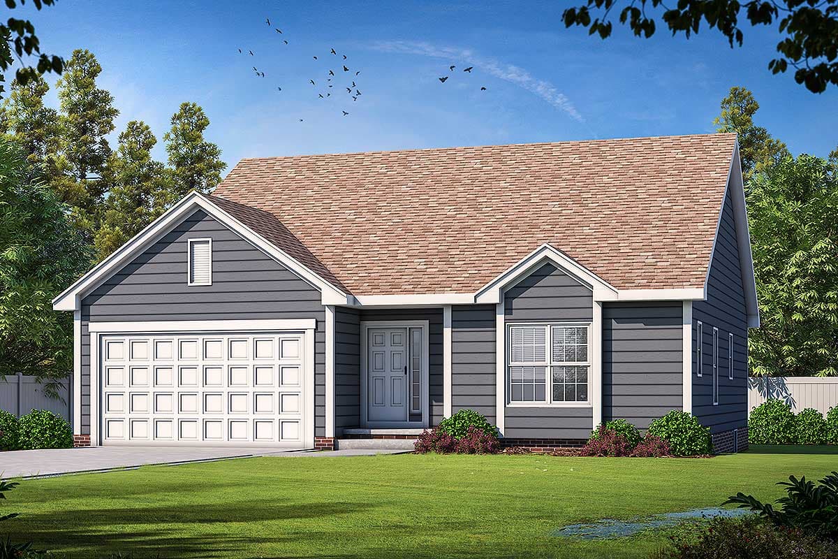 Plan 42327DB: Ranch House Plan with Cathedral Family Room - Image #18 - Ranch, Traditional