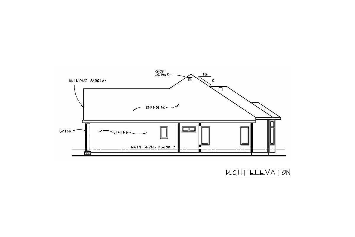 Plan 42358DB: Southern House Plan with Pocket Office - Image #5 - Southern, Traditional